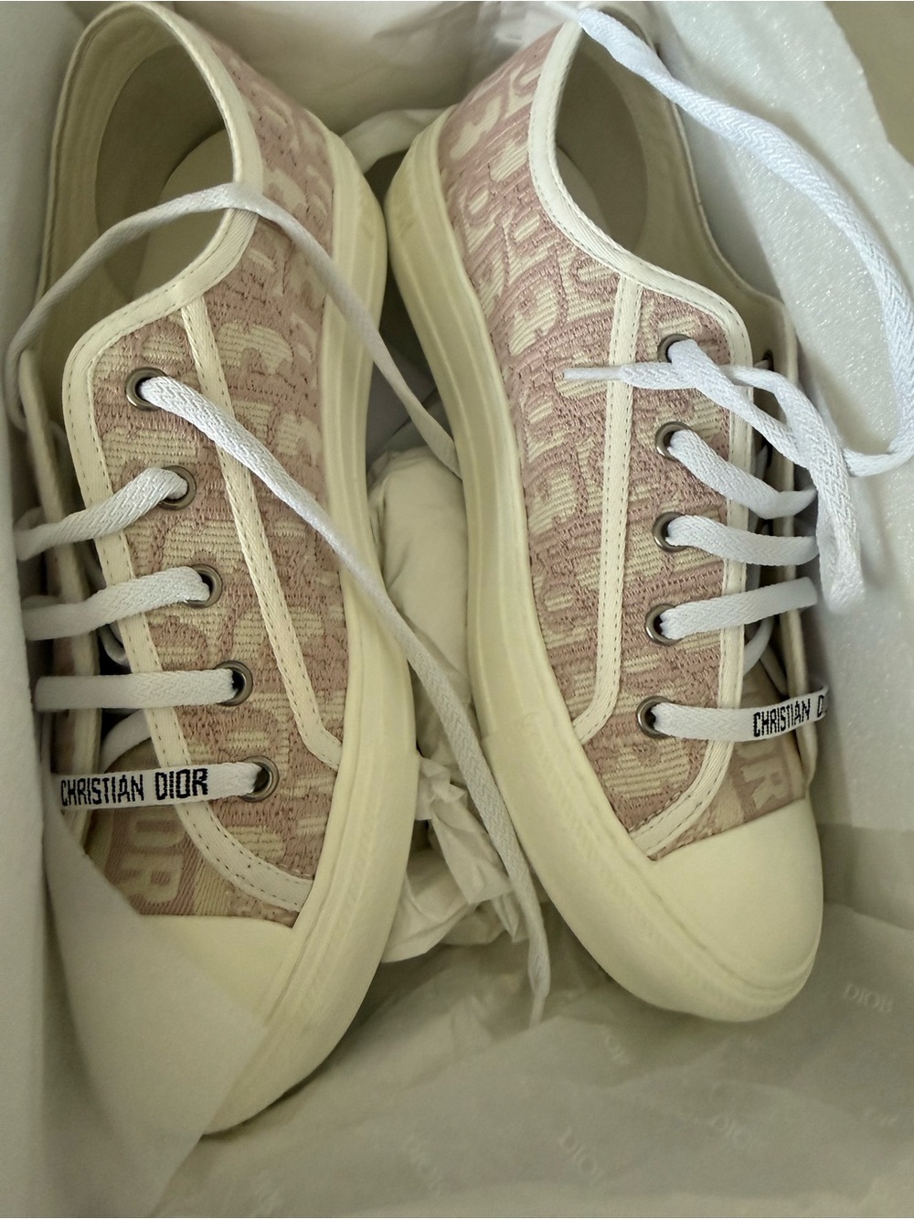 Walk’ N Dior Sneakers Beige-Pink NIB